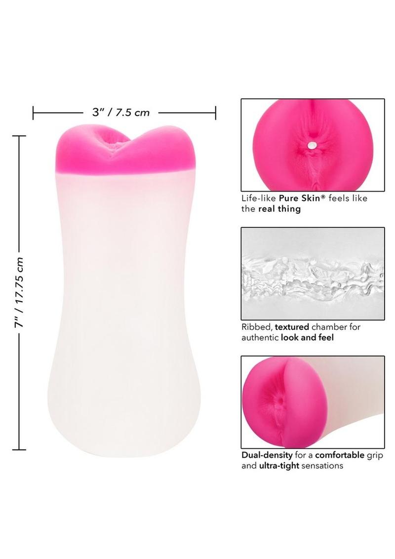 The Gripper Deep Ass Grip Masturbator - Ass - Frost/Pink