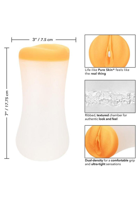 The Gripper Deep Pussy Grip Masturbator - Pussy - Orange
