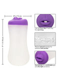 The Gripper Deep Throat Grip Masturbator - Mouth - Frost/Purple