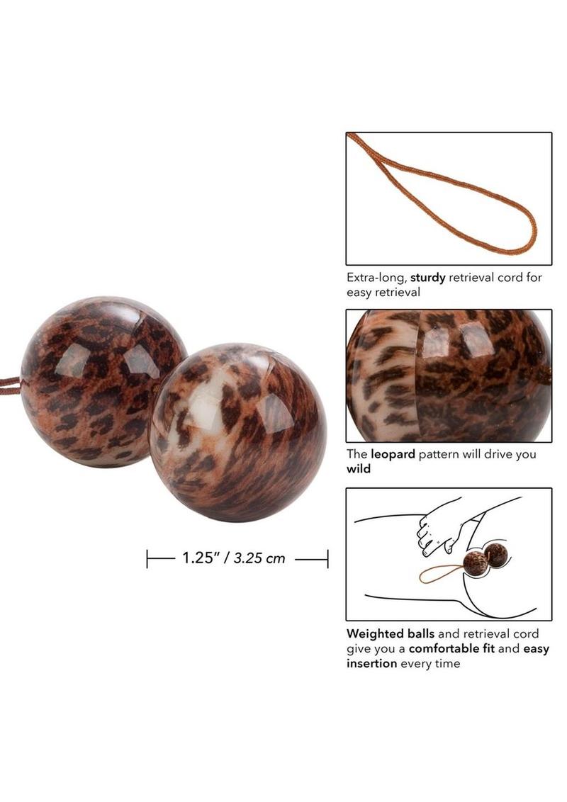 The Leopard Duotone Kegel Balls - Animal Print