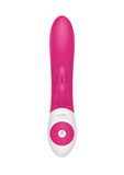 The Kissing Rabbit Rechargeable Silicone Vibrator with Clitoral Suction - Hot Pink/Pink