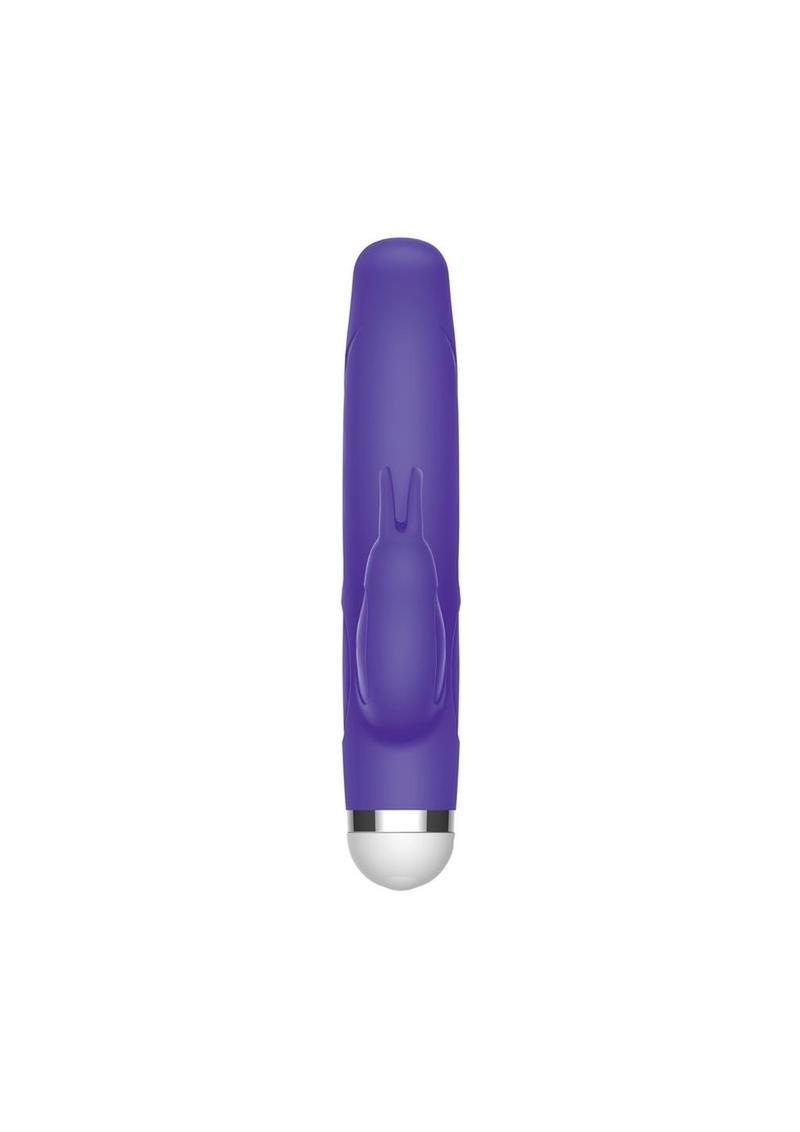 The Mini Rabbit Rechargeable Silicone Vibrator - Purple - Small