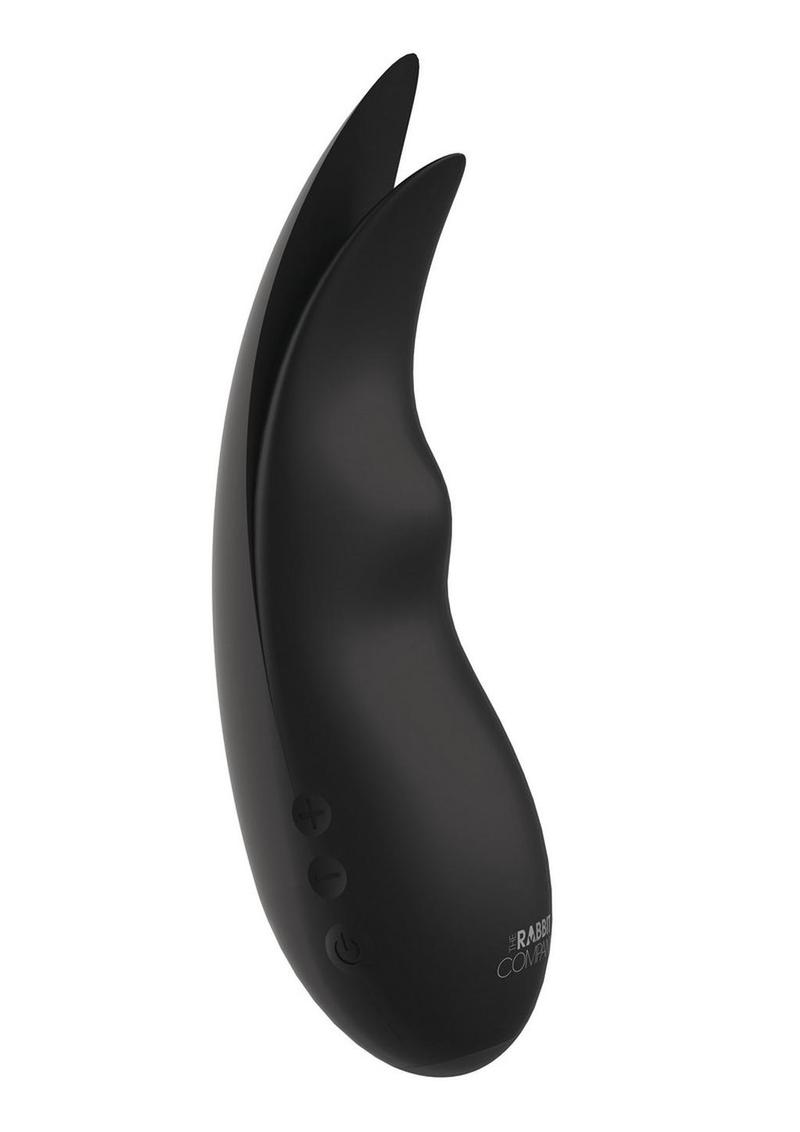 The Power Rabbit Rechargeable Silicone Vibrator - Black