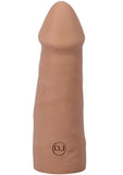 The Realistic Cock Ultraskyn Removable Vac-U-Lock Suction Cup - Caramel - 5in