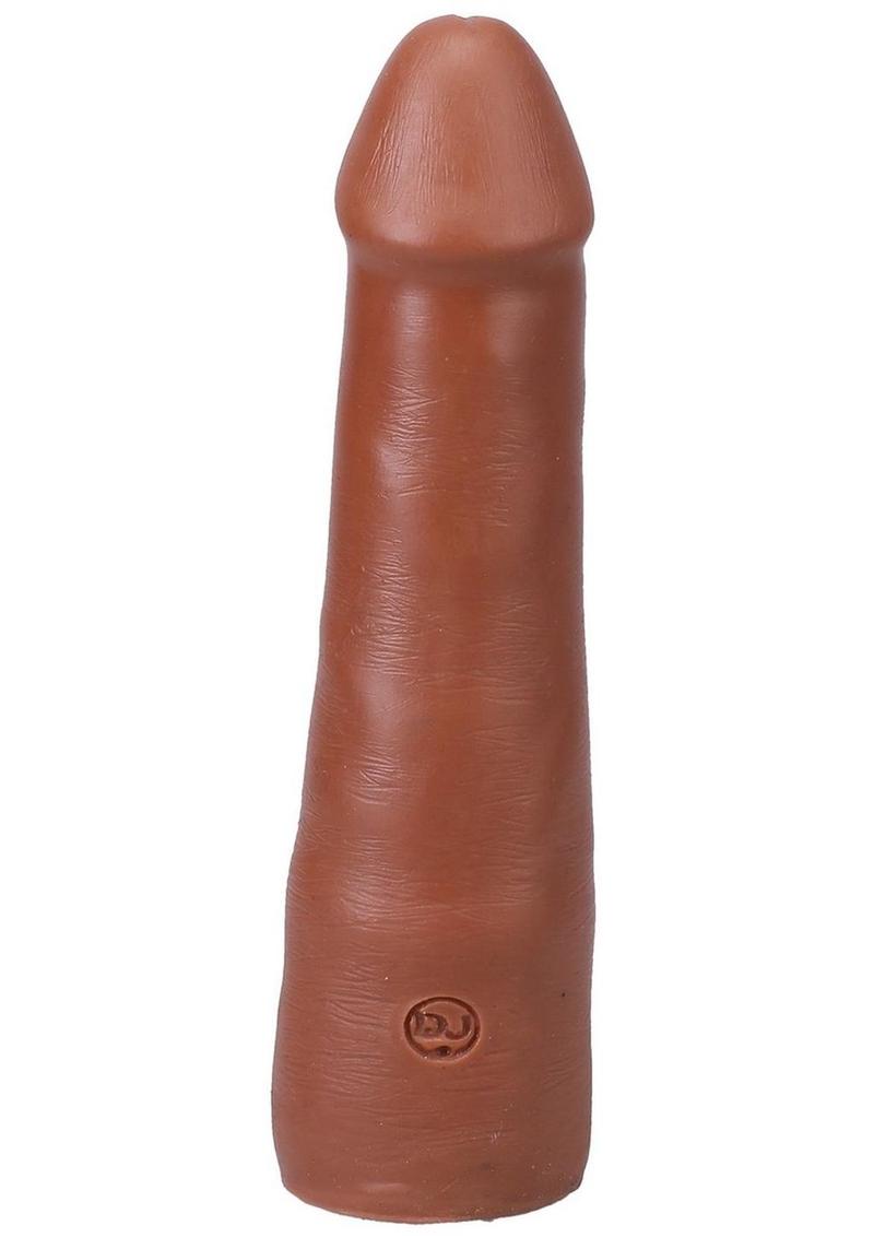 The Realistic Cock Ultraskyn Removable Vac-U-Lock Suction Cup - Caramel/Chocolate - 7in