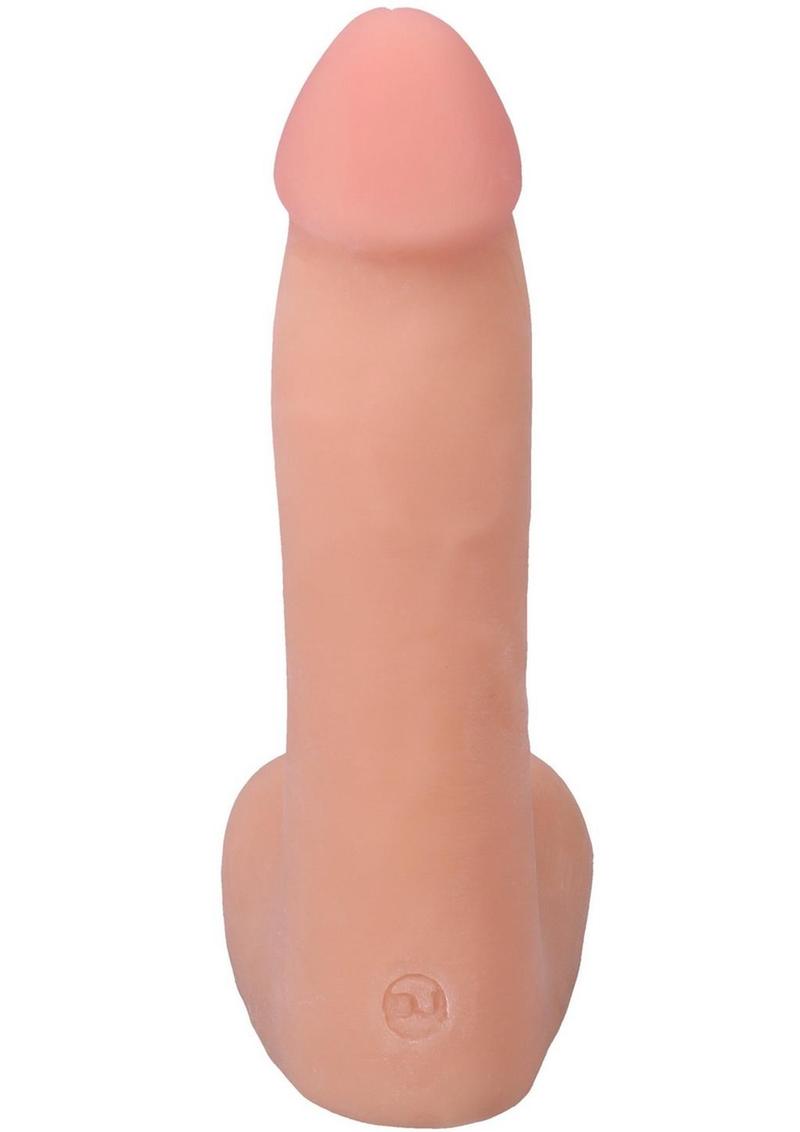 The Realistic Cock with Balls Ultraskyn Removable Vac-U-Lock Suction Cup - Vanilla - 7in