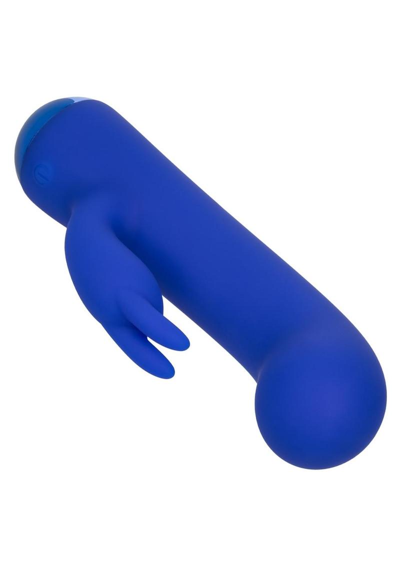 Thicc Chubby Bunny Rechargeable Silicone Rabbit Vibrator - Blue