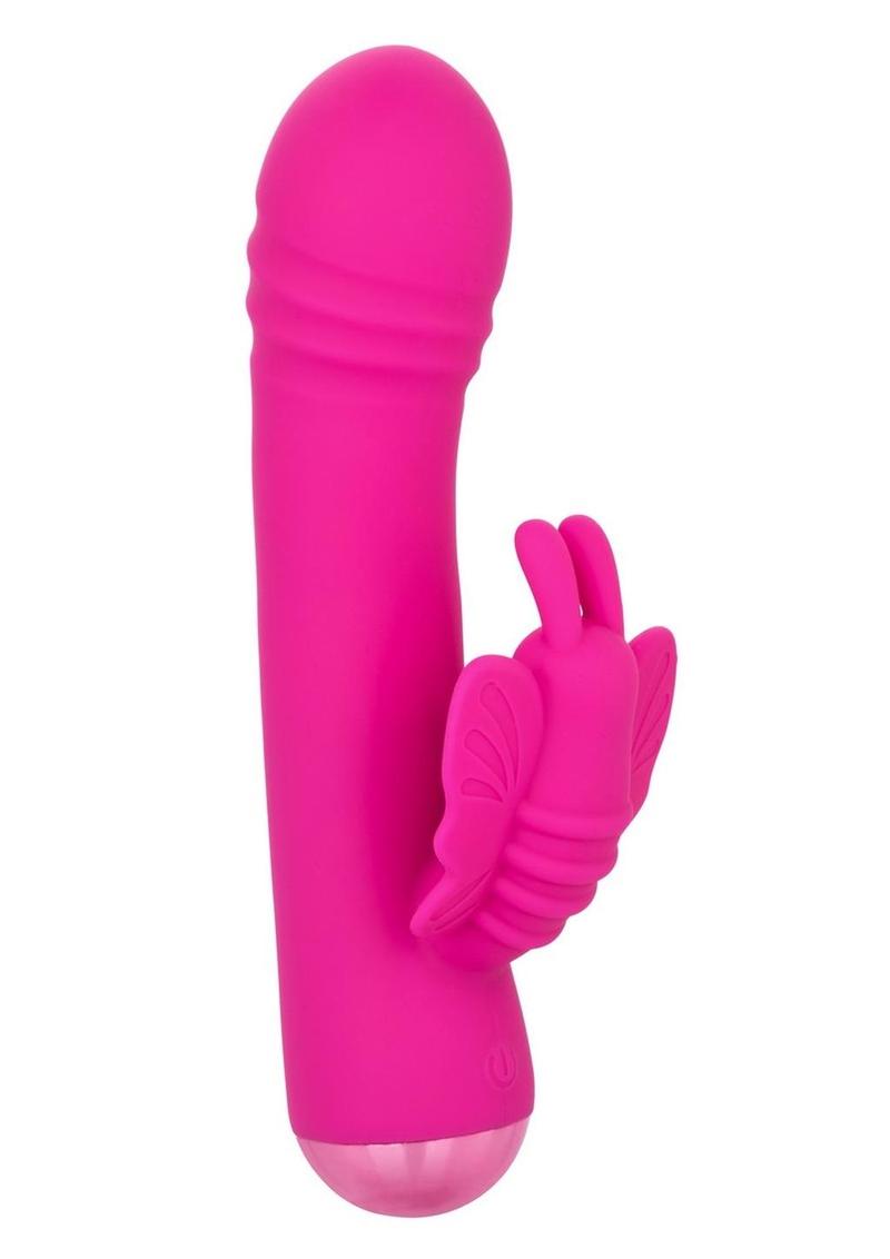 Thicc Chubby Rotating Rechargeable Silicone Butterfly Vibrator - Purple