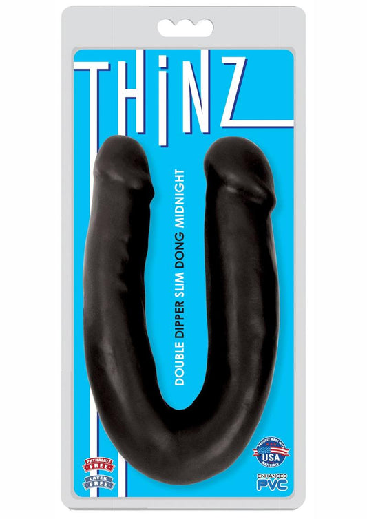 Thinz Double Dipper Slim Double Dong - Black