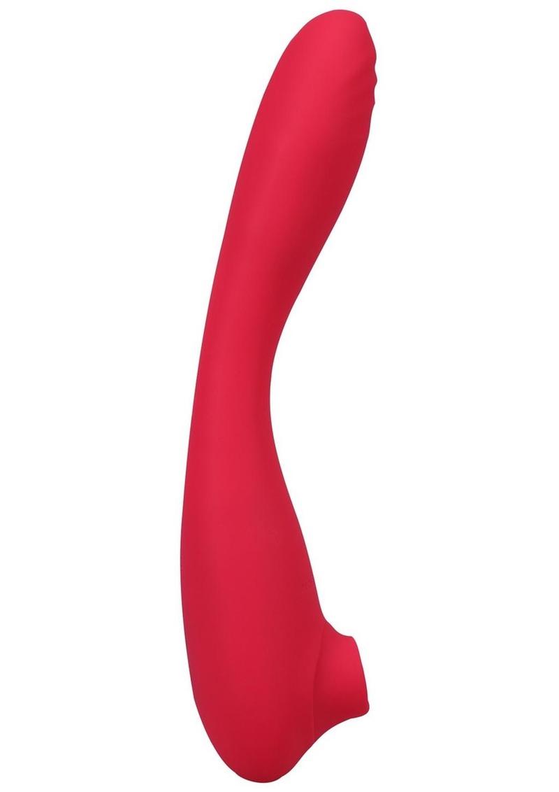 This Product Sucks Bendable Wand Rechargeable Silicone Vibrator - Pink