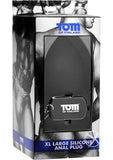 Tom Of Finland Anal Plug XL Silicone - Black - XLarge