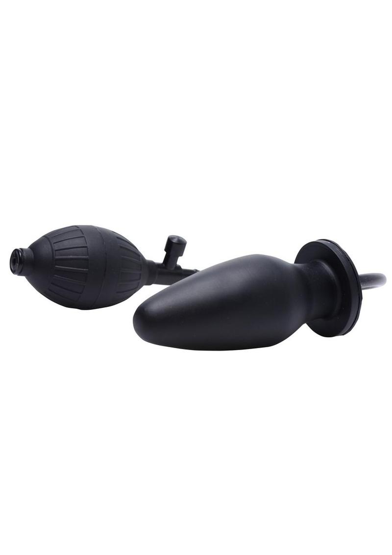 Trinity Men Inflatable Butt Plug - Black