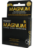 Trojan Condom Magnum Large Size Lubricated - 3 Pack