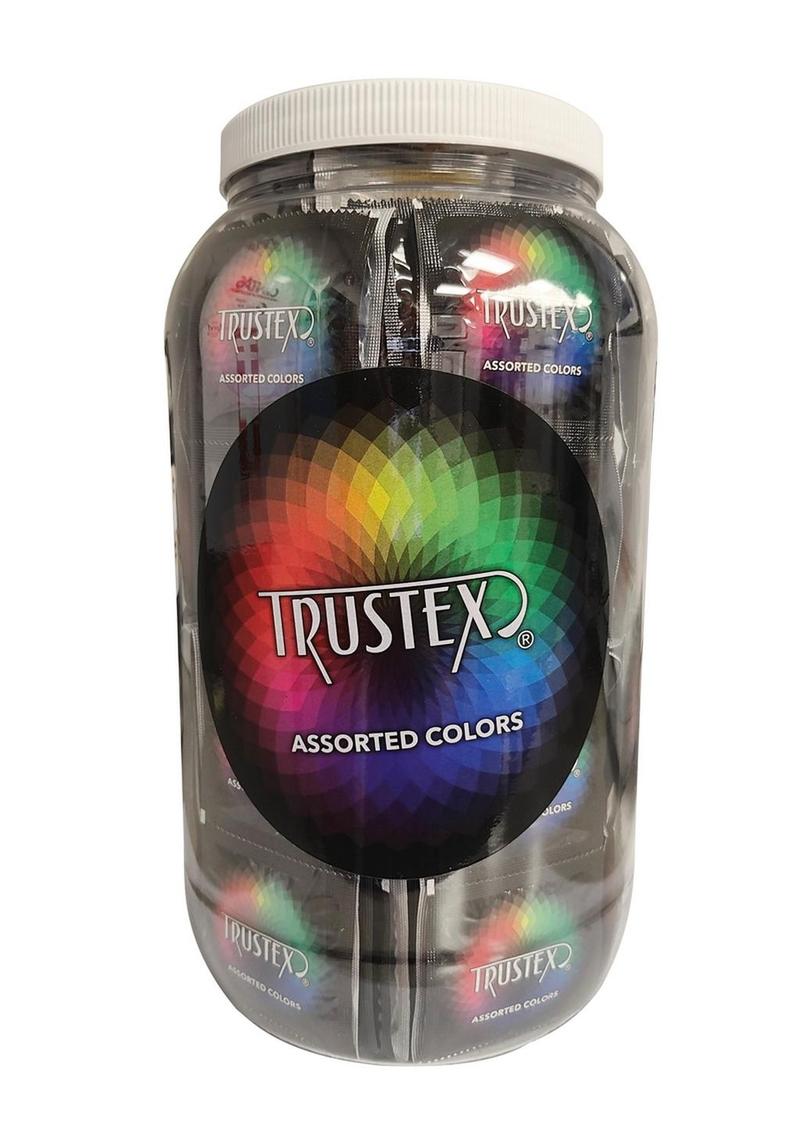 Trustex Lubricated Condoms - Assorted Colors - 288 Per Bowl