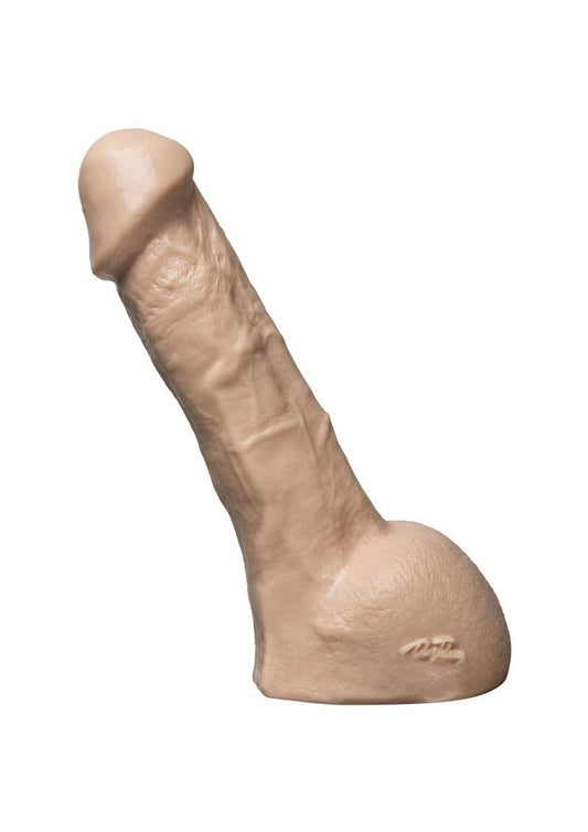 Vac-U-Lock Realistic Perfect Erect Cock Dildo - Flesh/Vanilla - 7in