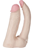 Vac-U-Lock The Naturals Double Penetrator Dildo - Vanilla - 6in