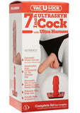 Vac-U-Lock Ultraskyn Cock with Ultra Harness