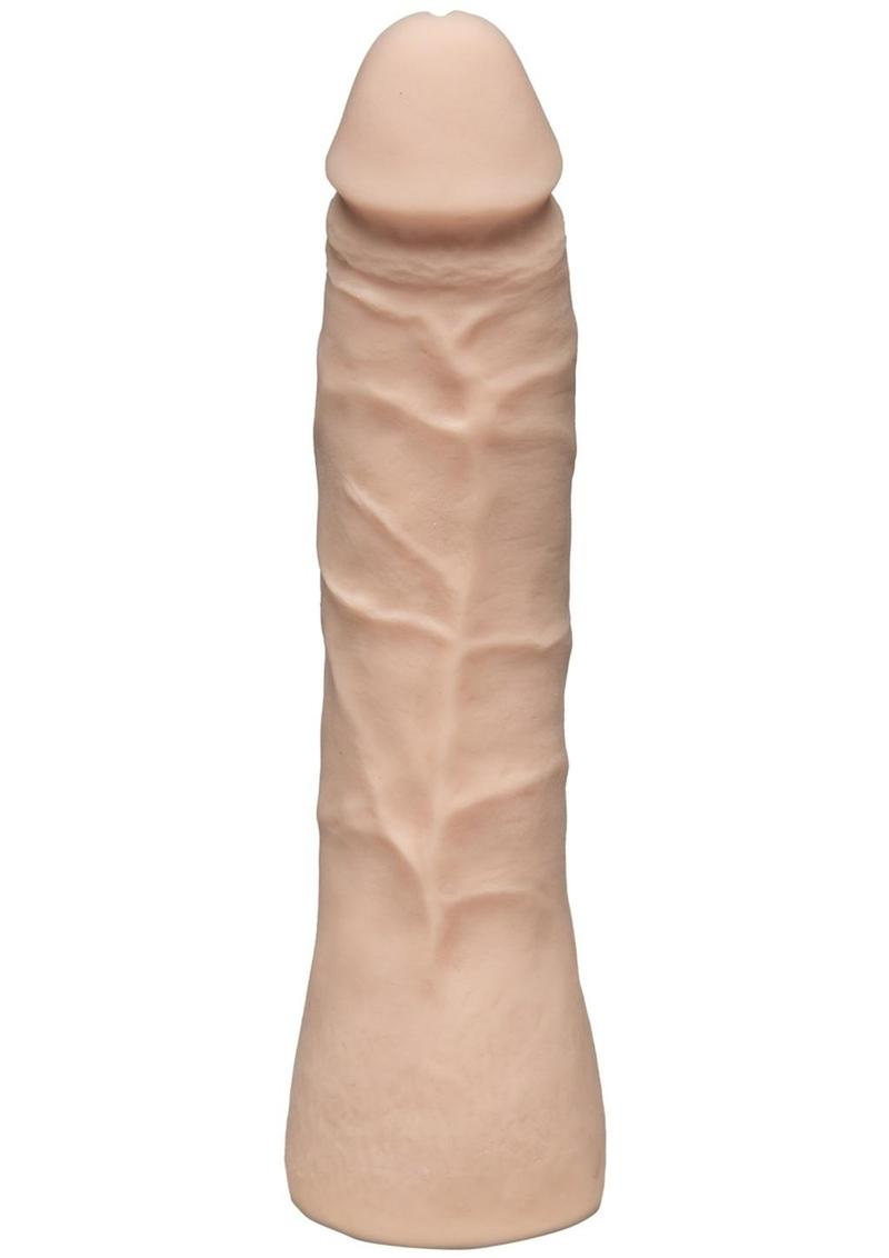 Vac-U-Lock Ultraskyn Thin Dildo - Vanilla/White - 7in