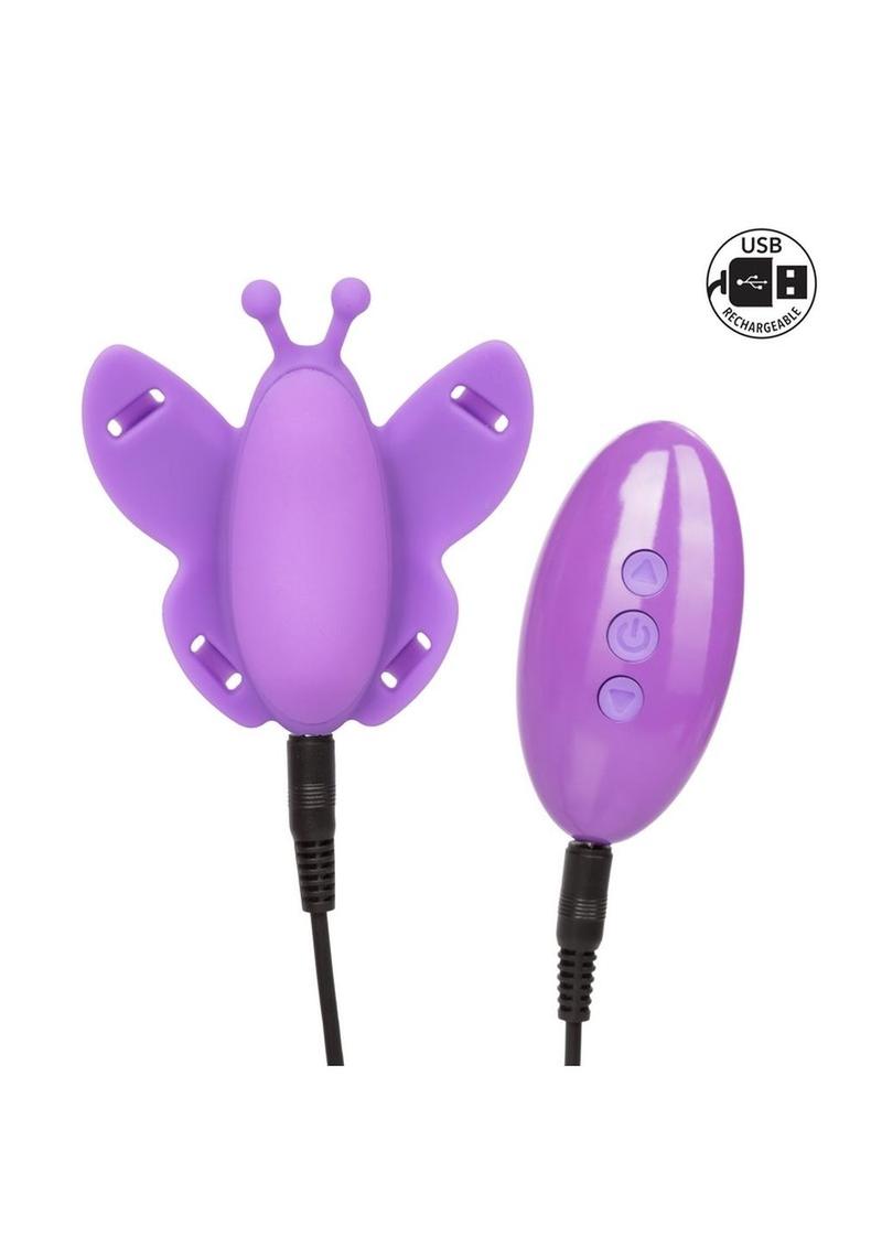 Venus Butterfly Silicone Remote Venus USB Rechargeable Waterproof - Purple