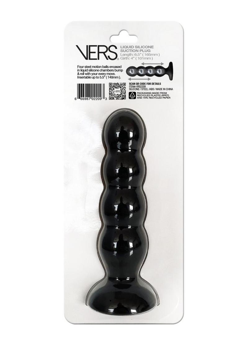 Vers Liquid Silicone Suction Plug - Black