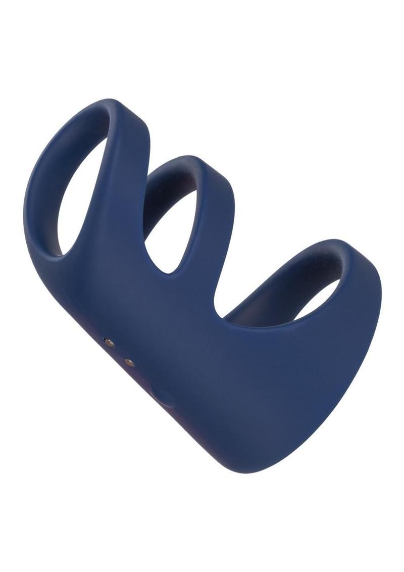 Viceroy Silicone Rechargeable Triple Cock Cage - Blue