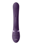 Vive May Dual Pulse-Wave and Vibrating C-Spot and G-Spot Rechargeable Silicone Rabbit - Purple