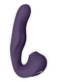 Vive Zaki Air Wave Pulse Wave and G-Spot Rechargeable Silicone Vibrator - Purple