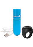 Vooom Wireless Remote Control Silicone USB Rechargeable Bullet Waterproof - Blue