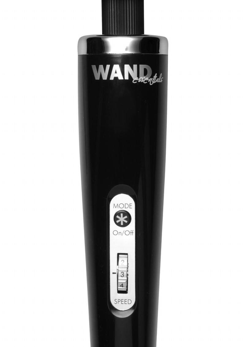 Wand Essentials 8 Speed 8 Function Rechargeable Wand Massager - 110v - Black