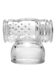 Wand Essentials North Star Enhanced Sensation Male Stroker Attachment - Clear