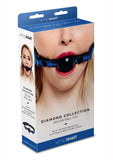 WhipSmart Deluxe Ball Gag - Black/Blue