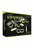 WhipSmart Glow In The Dark All In One Bondage - Glow In The Dark/Green - 12 Piece/Set