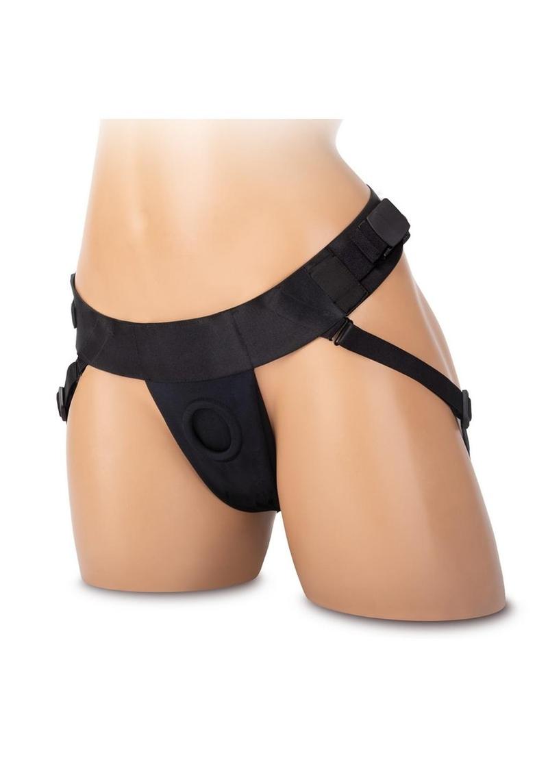 WhipSmart Jock Strap Harness - Black - Plus Size/Queen