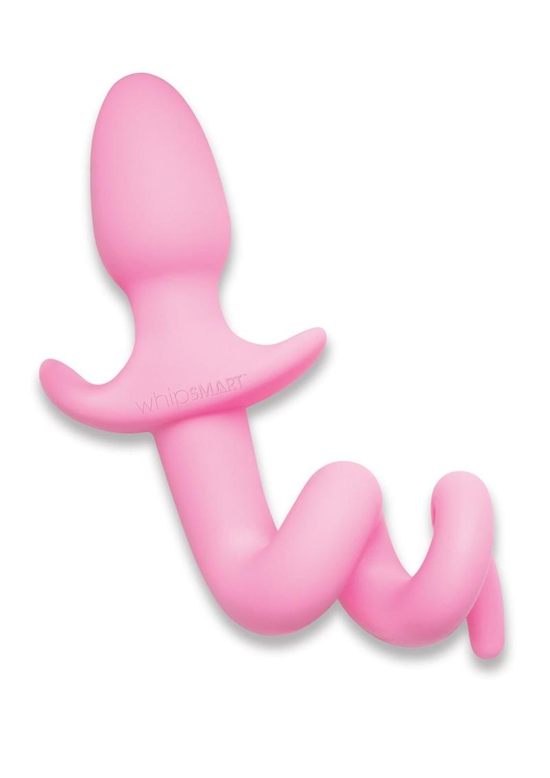 WhipSmart Play Tails Silicone Piggy Tail - Pink - 3in