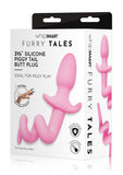 WhipSmart Play Tails Silicone Piggy Tail - Pink - 3in