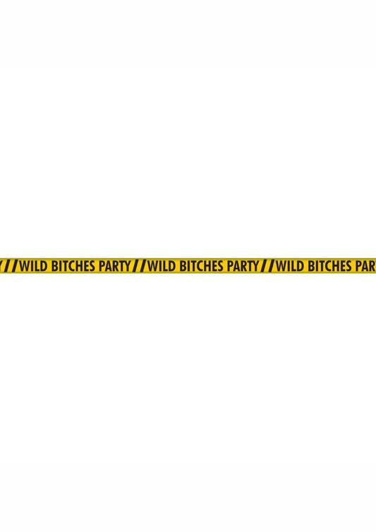 Wild Bitches Party Tape - Black/Yellow - 100ft