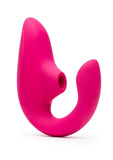 Womanizer Blend Rechargeable Silicone Vibrator with Clitoral Stimulator - Vibrant