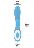 Wonderlust Harmony Rechargeable Silicone Vibrator - Blue