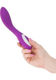 Wonderlust Serenity Rechargeable Silicone Vibrator - Purple