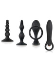 Zero Tolerance Intro to Prostate Silicone with Movie and Lube - Black - 4 Piece Kit