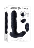 Zero Tolerance Striker Rechargeable Silicone Thrusting Anal Vibrator with Remote Control