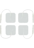 Zeus Electrosex Adhesive Electro-Pads - White - 4 Pack