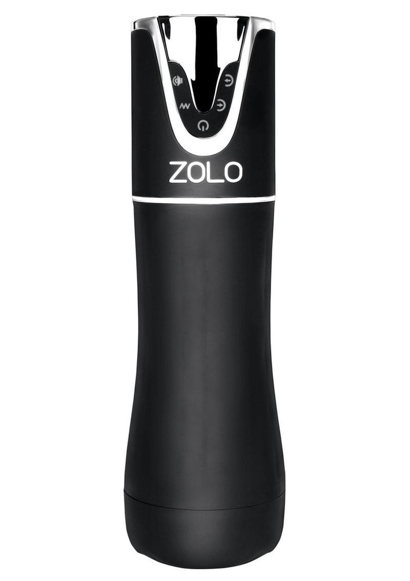 ZOLO Rechargeable Automatic Blowjob Vibrating Masturbator - Black