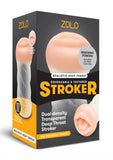 ZOLO Squeezable Deep Throat Masturbator - Mouth - Clear/Vanilla