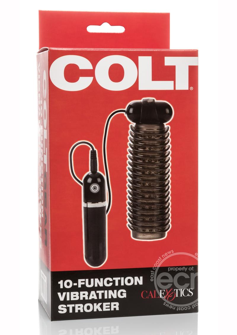 COLT Vibrating Stroker with Bullet and Remote Control - Black