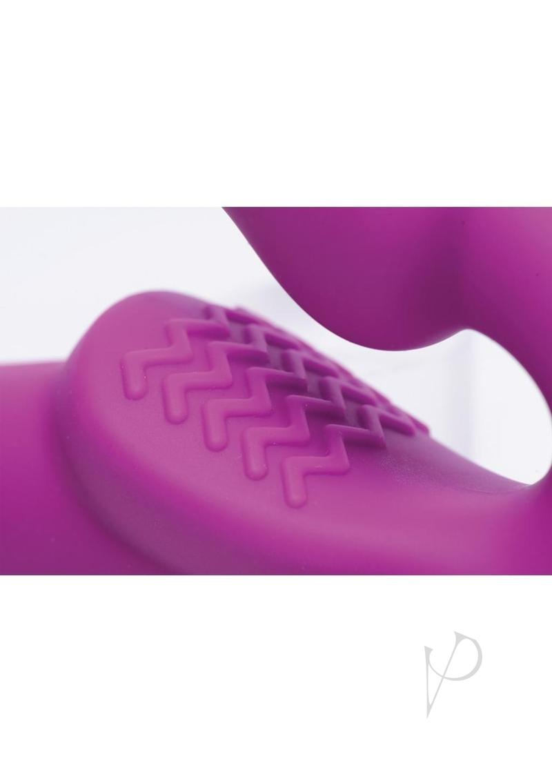 Strap U Vibrating Strapless Silicone Strap-on Dildo