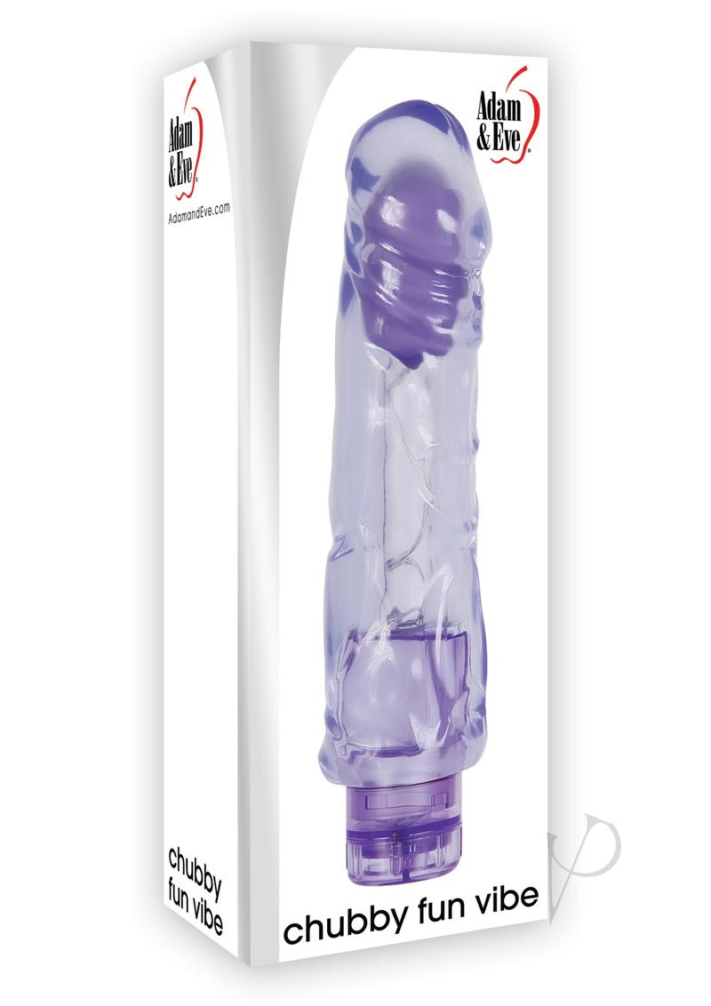 Adam & Eve Chubby Fun Realistic Vibrator - Purple