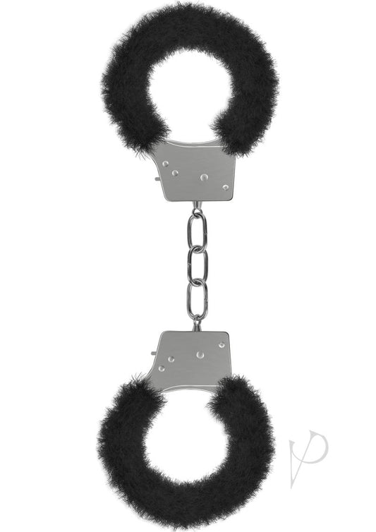 Ouch! Beginner's Furry Handcuffs - Black