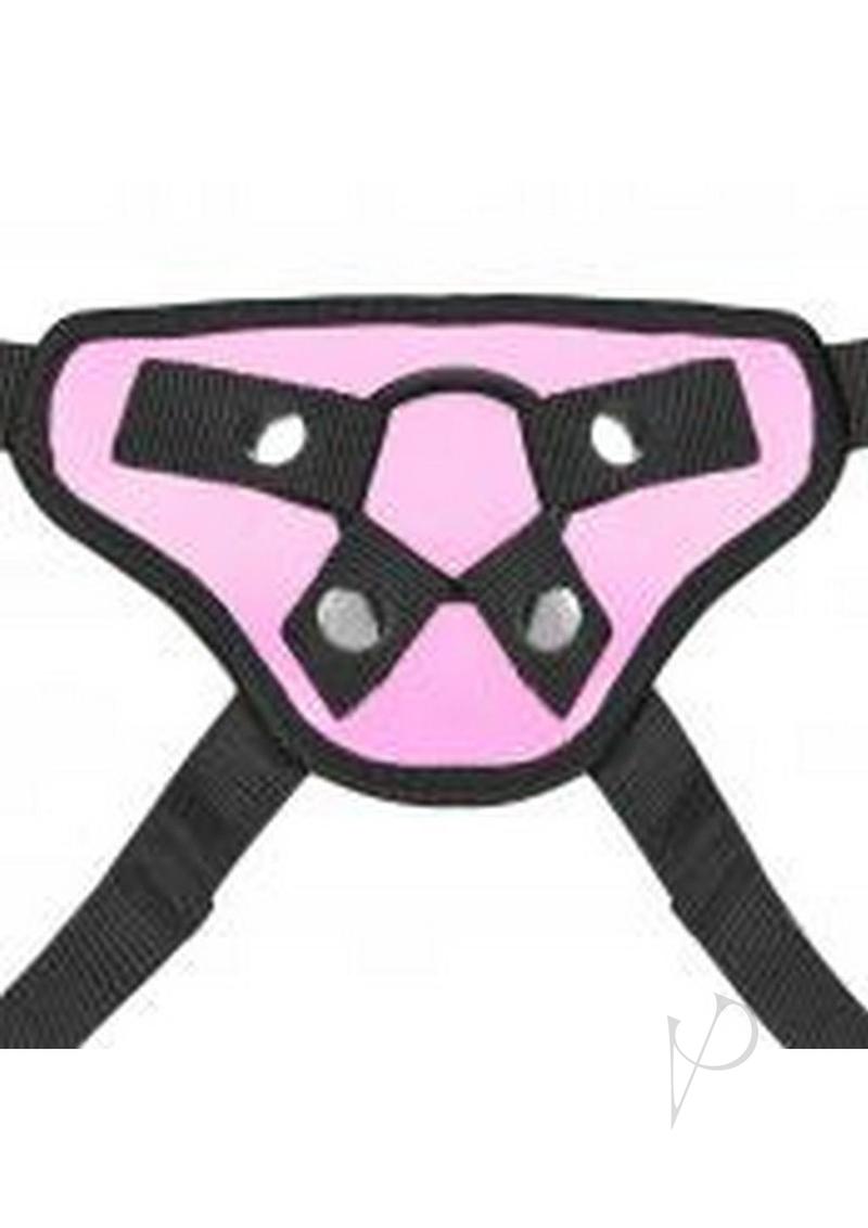 Pretty In Pink Strap On Harness 