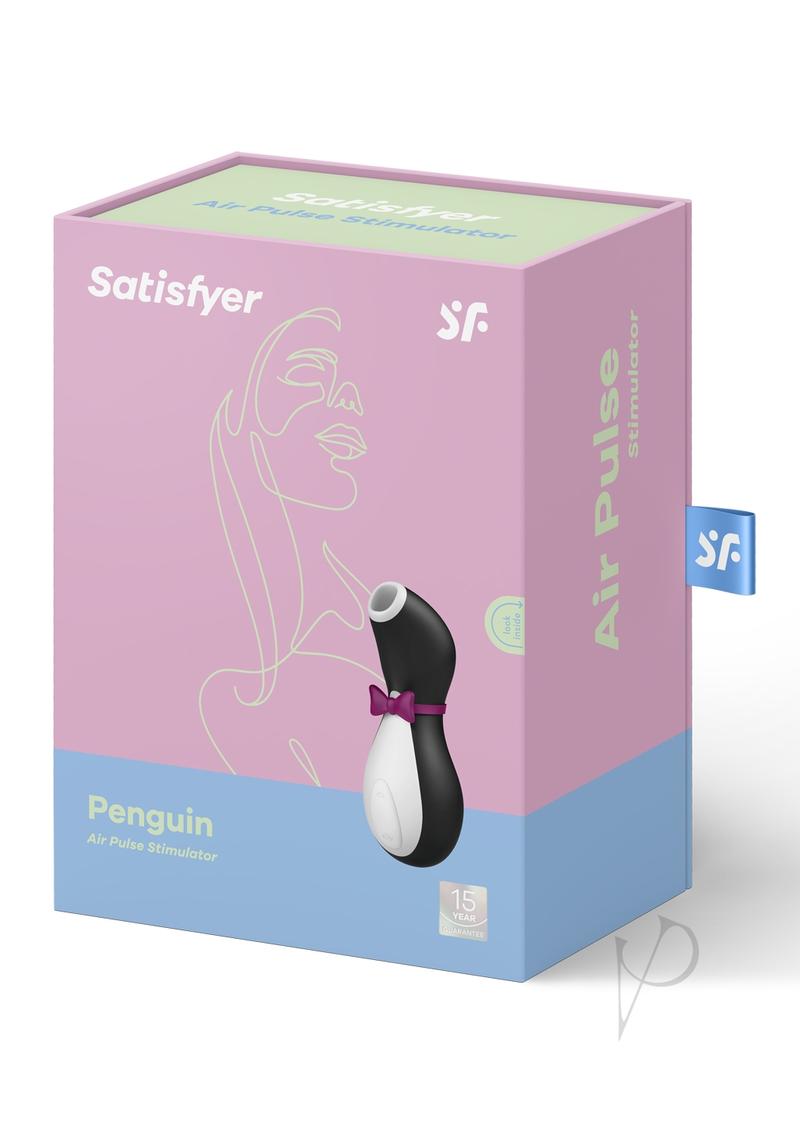 Satisfyer Penguin Silicone Rechargeable Clitoral Stimulator - Black/White